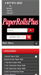 Mobile Screenshot of paperrollsplus.com
